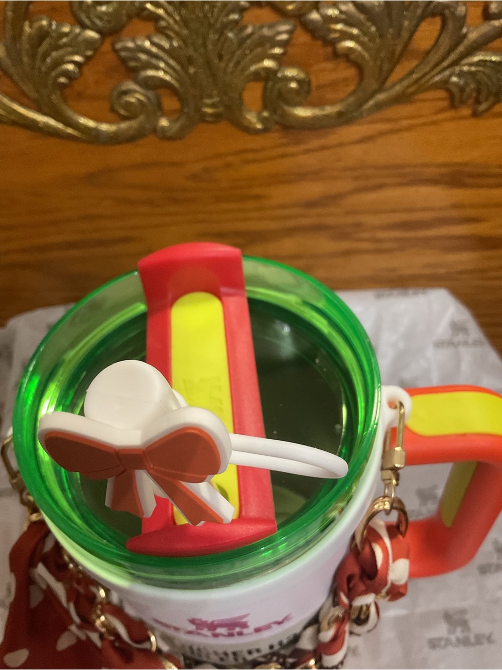 Stanley White Colorway 40oz Quencher H2.0 Tumbler with Decorative accessories - Picture 6 of 9